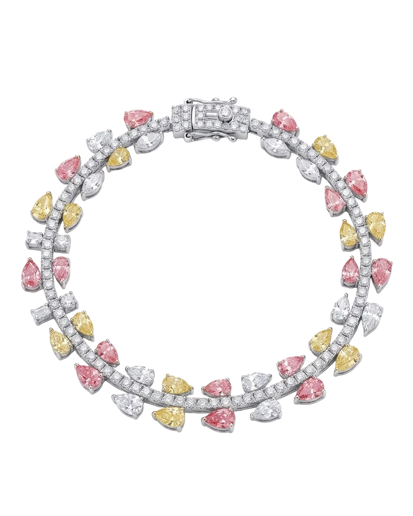 Fancy color tennis bracelet