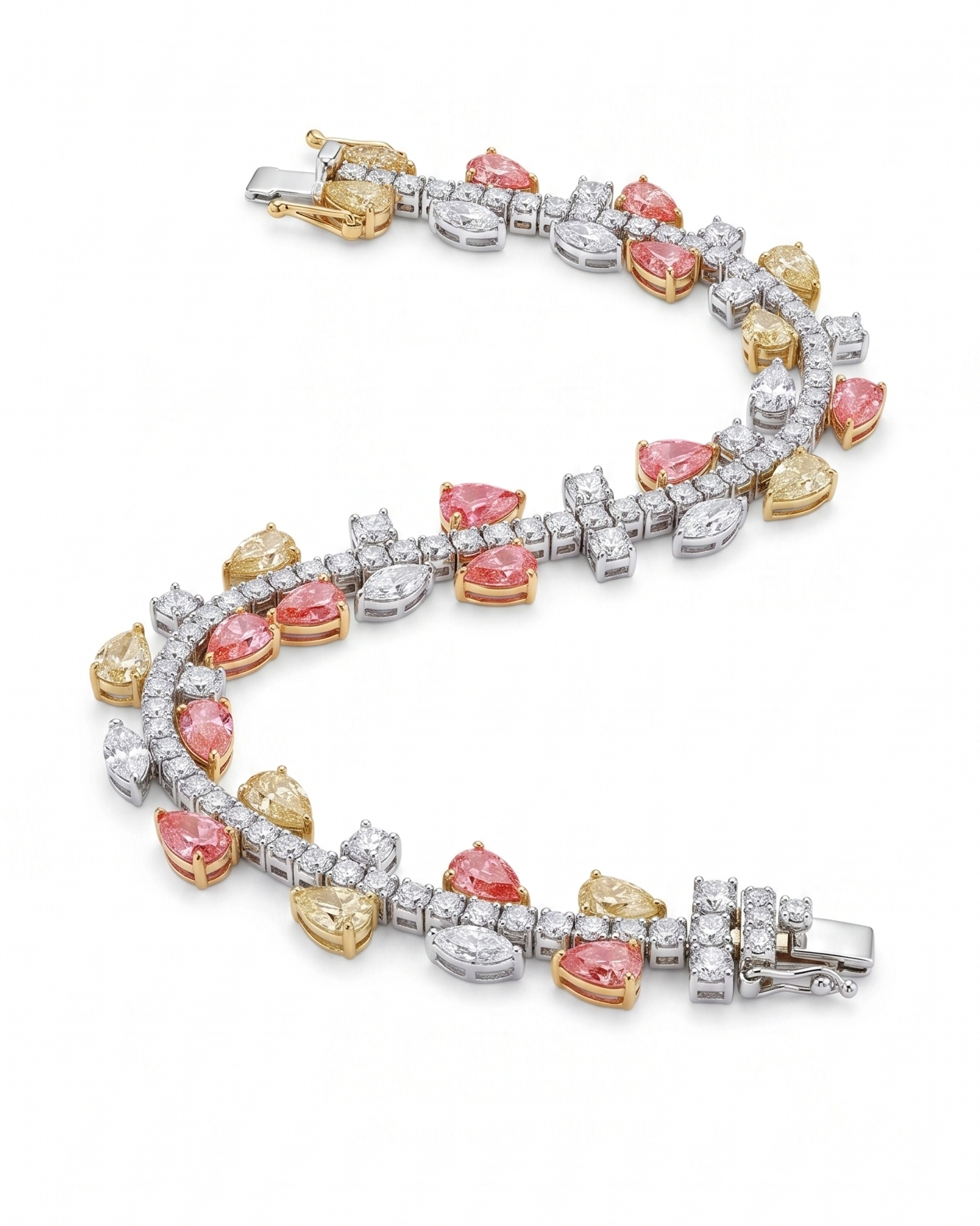 Fancy color tennis bracelet