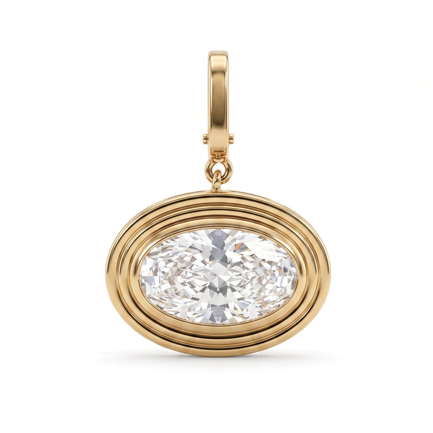 Tri Bezel Moval Charm
