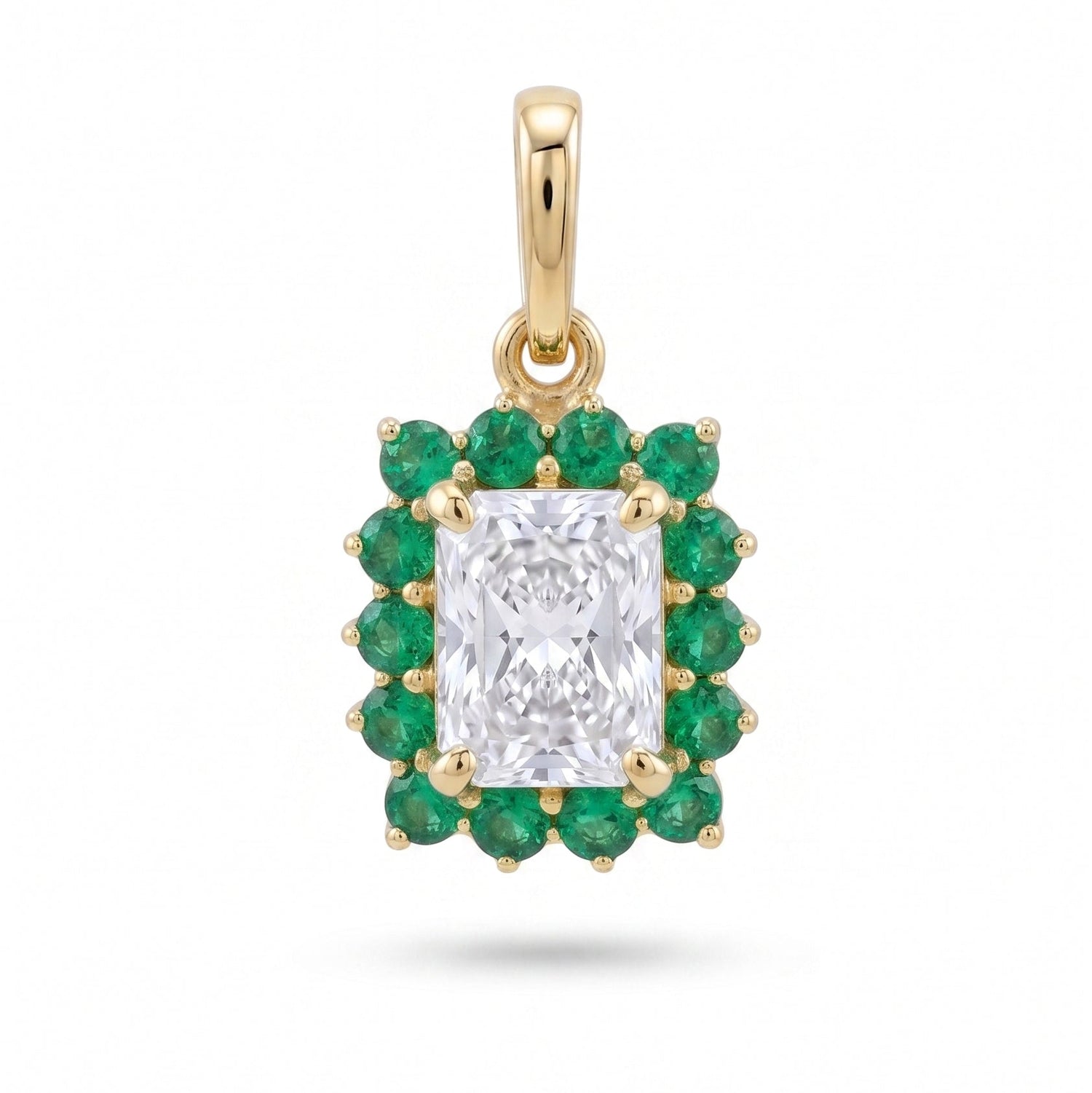 Radiant Green Halo Charm