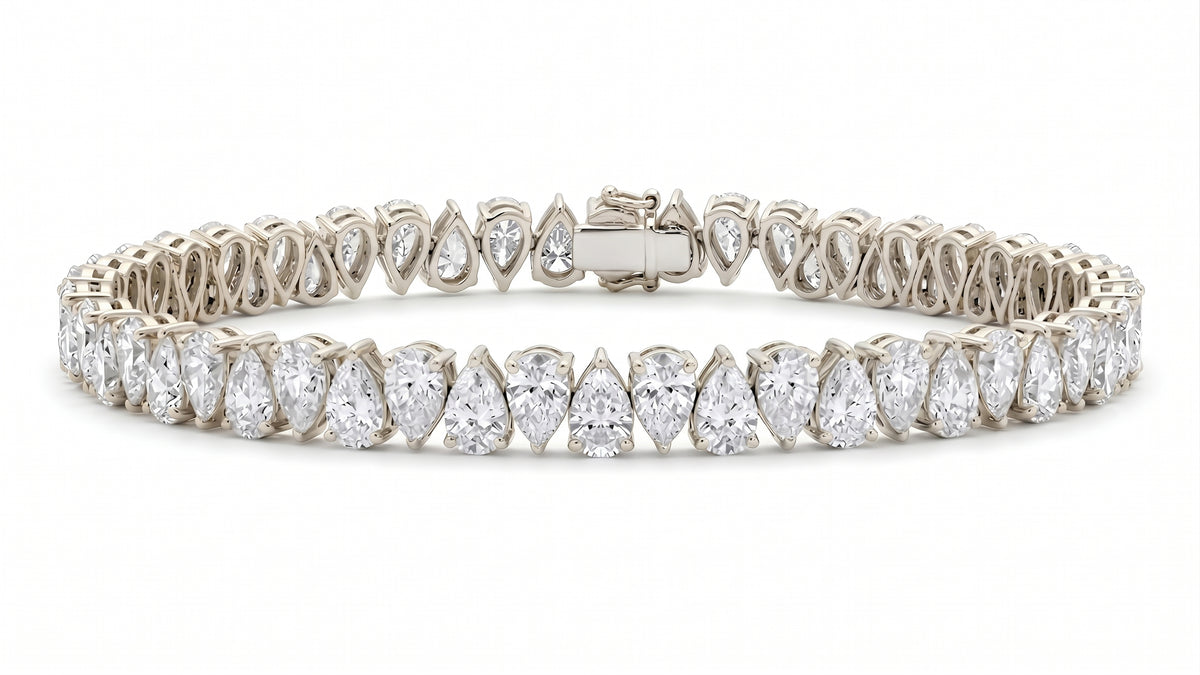 Pulsera Tennis Pears Alternadas