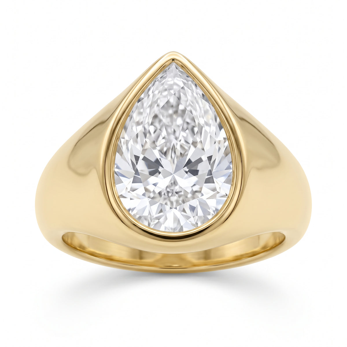 Pinky ring chunky pear