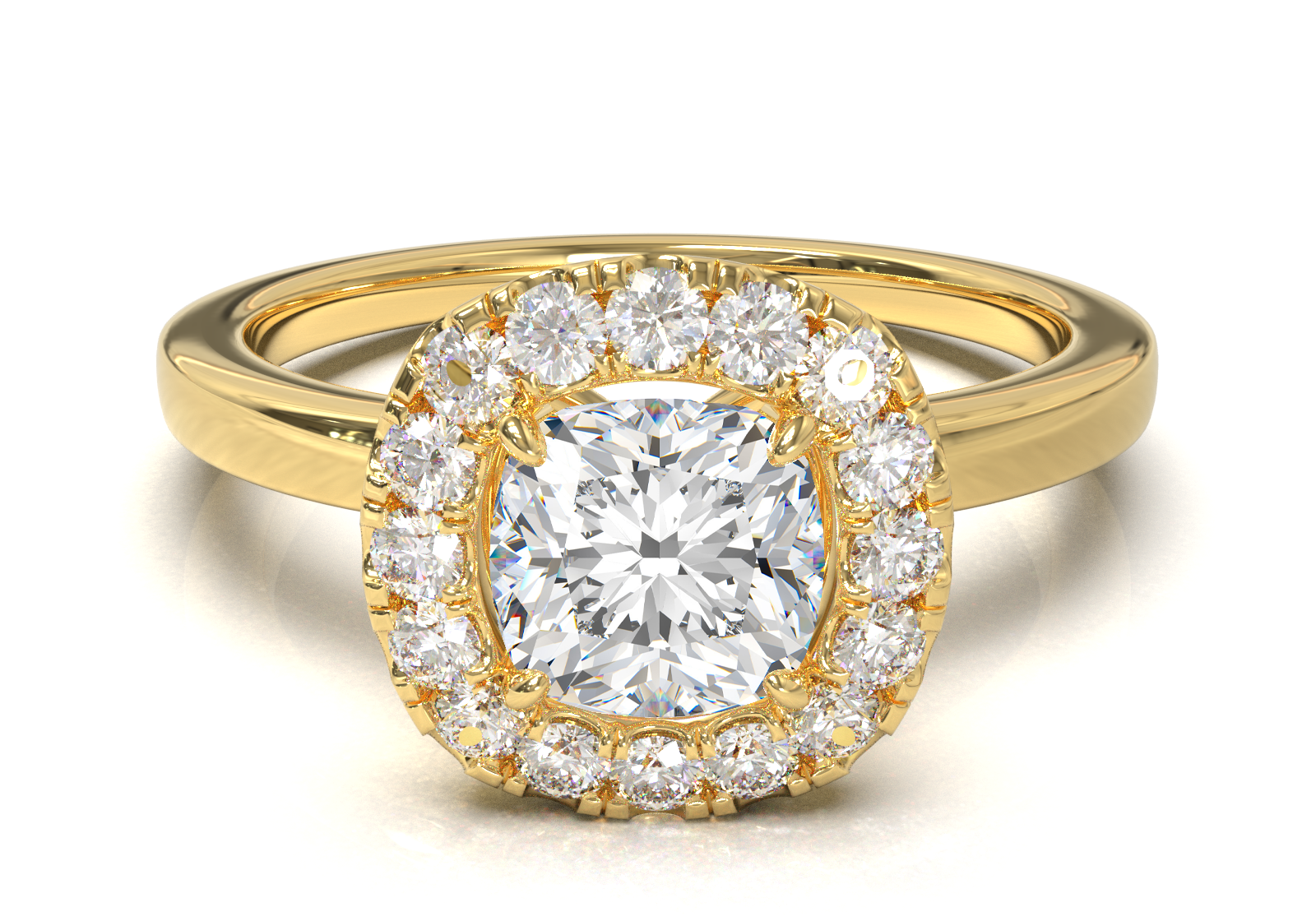 Montura Halo 0.01 Oro Amarillo