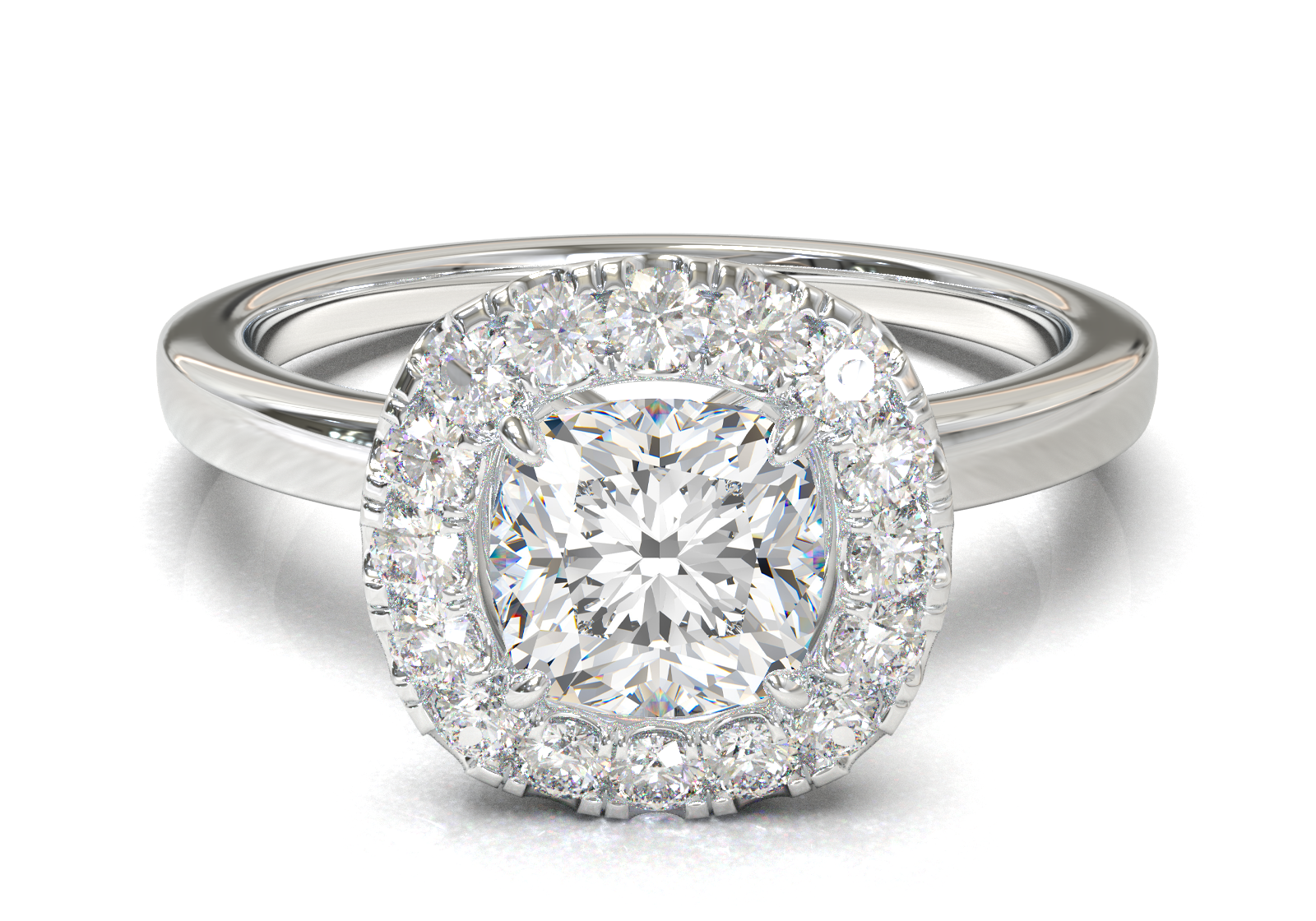 Montura Halo 0.01 Oro Blanco