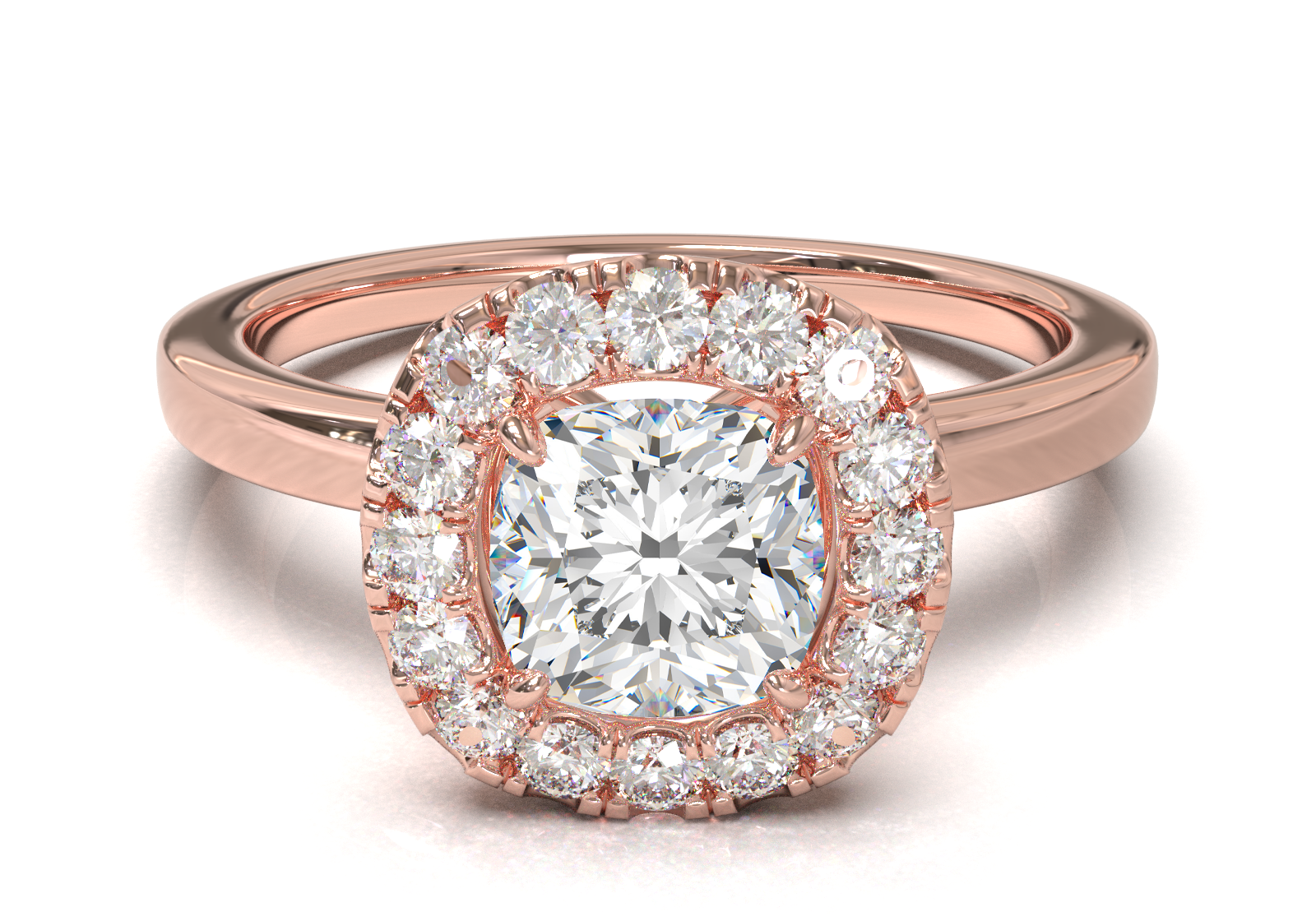 Montura Halo 0.01 Oro Rosa