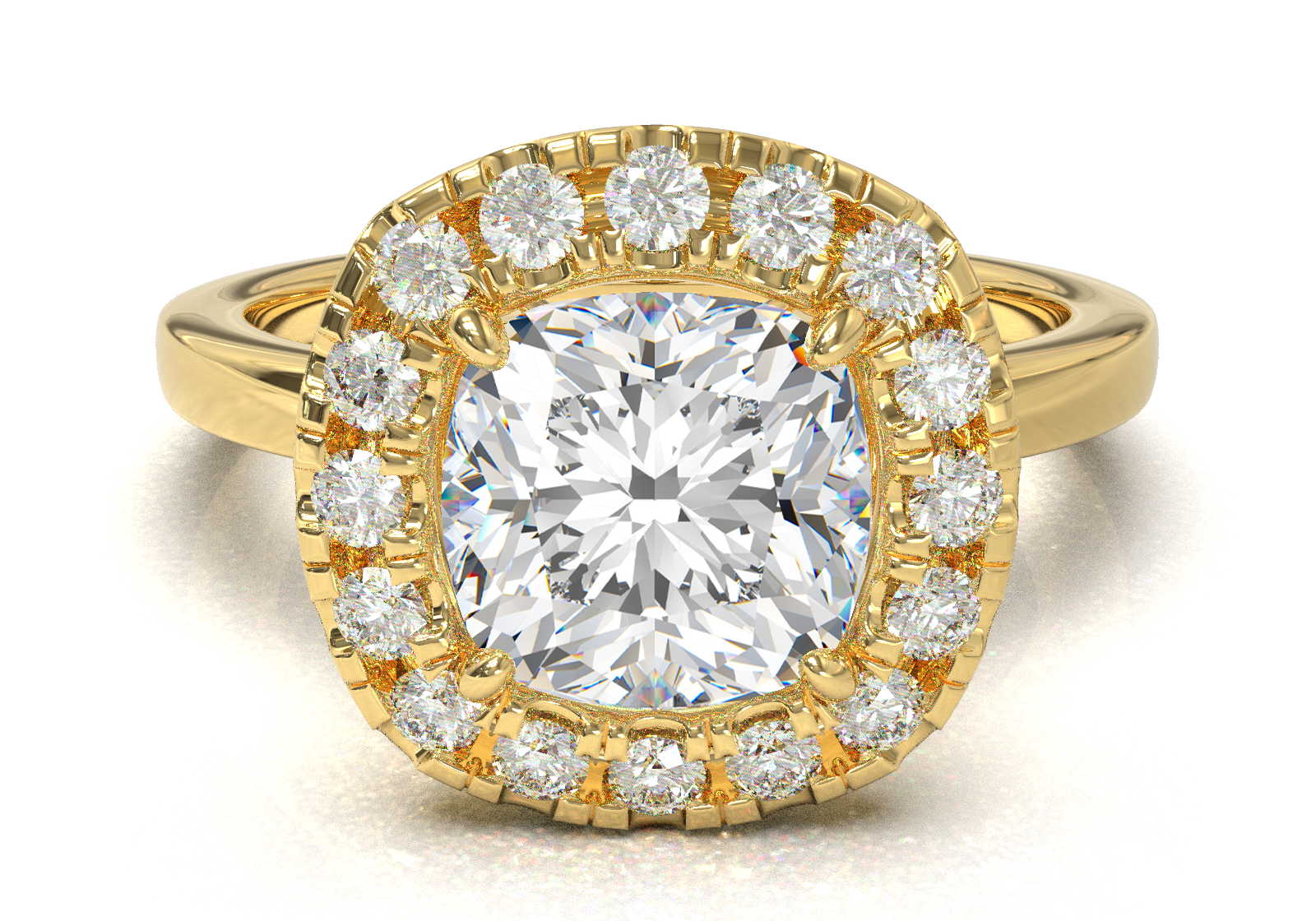 Montura Halo 0.01 Oro Amarillo