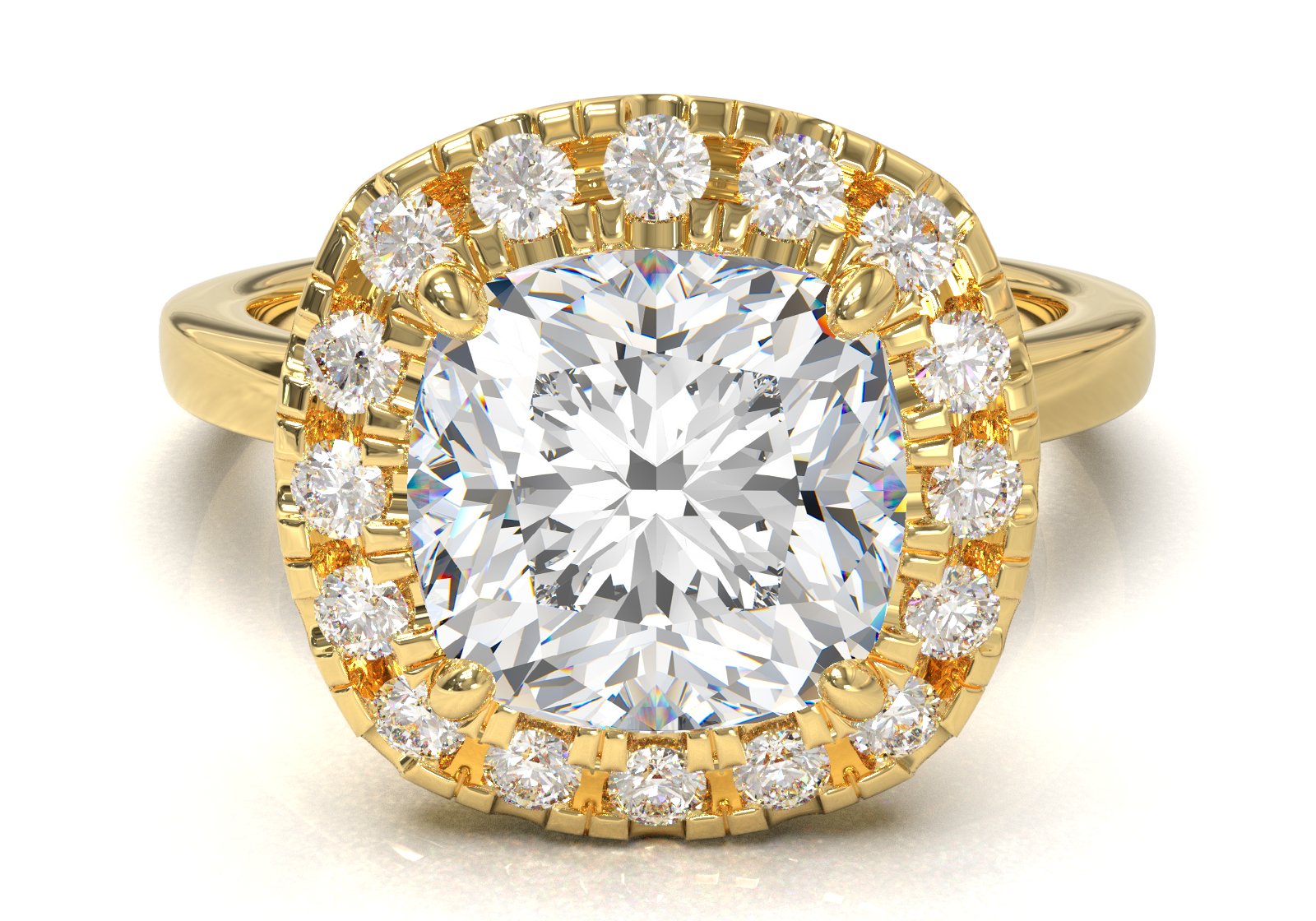 Montura Halo 0.01 Oro Amarillo