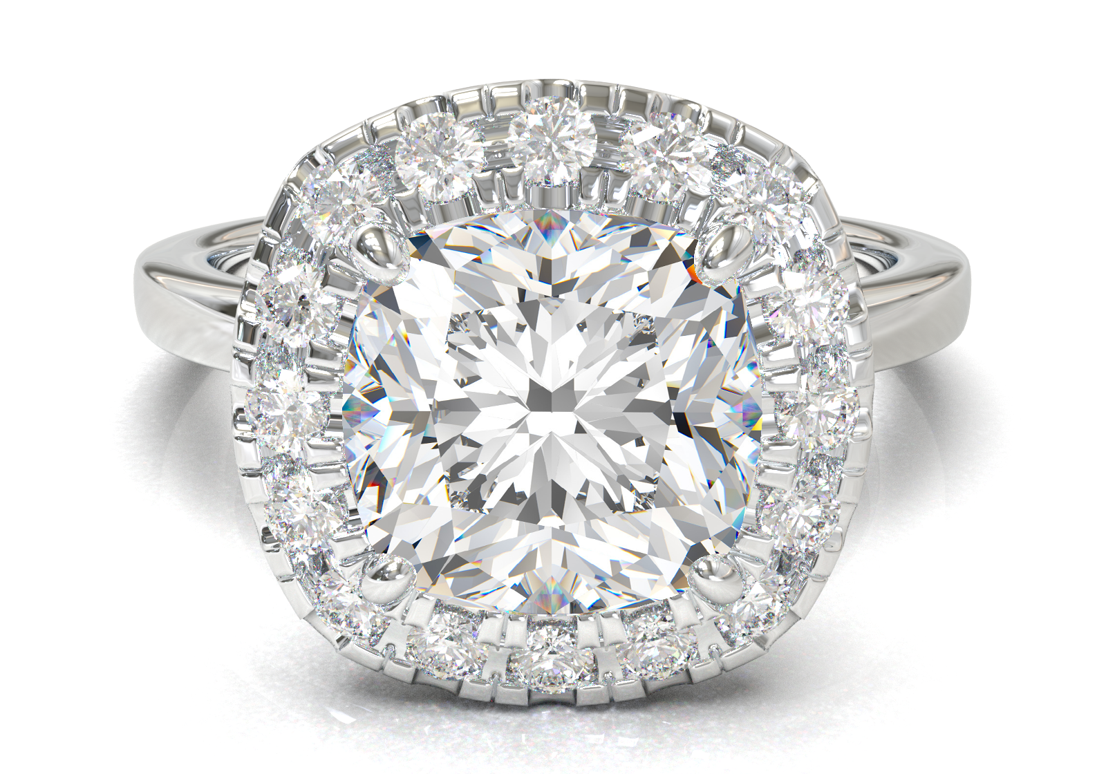 Montura Halo 0.01 Oro Blanco