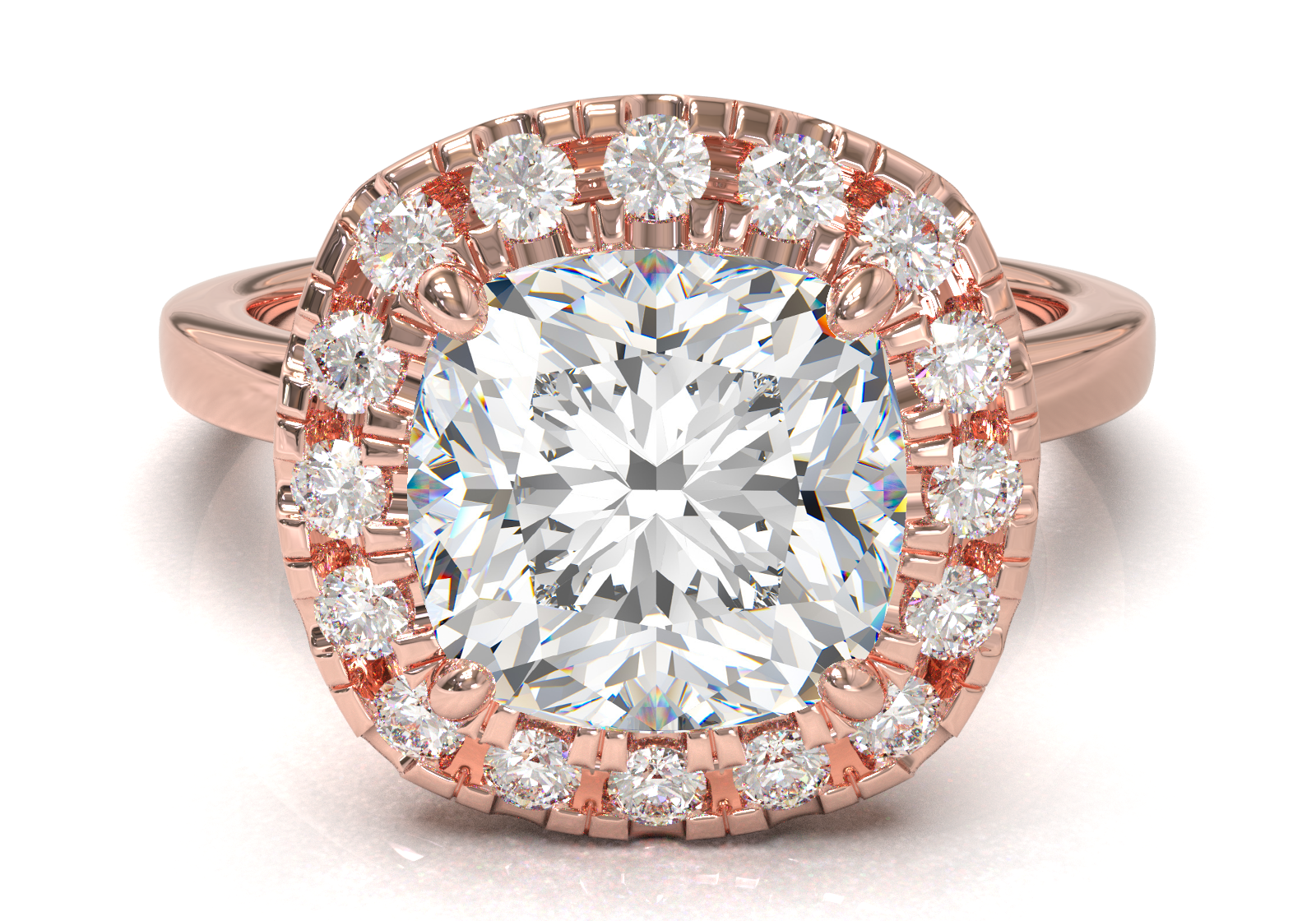 Montura Halo 0.01 Oro Rosa