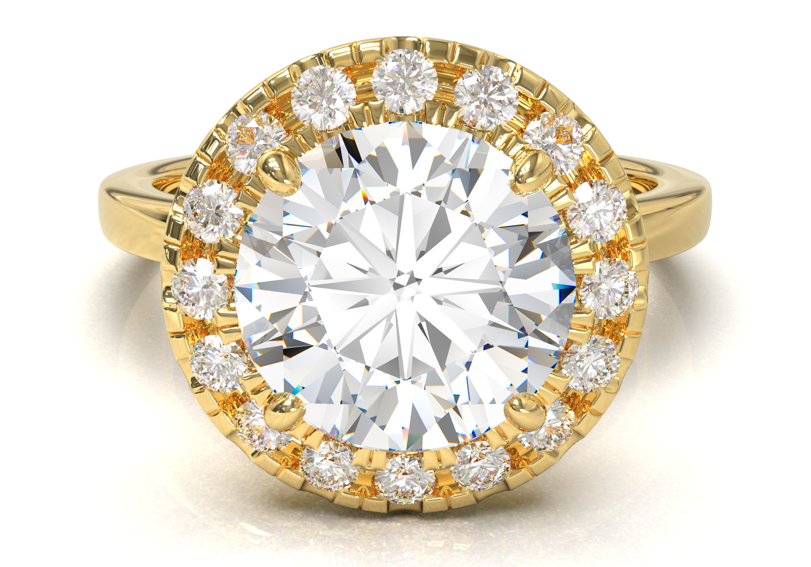 Montura Halo 0.01 Oro Amarillo