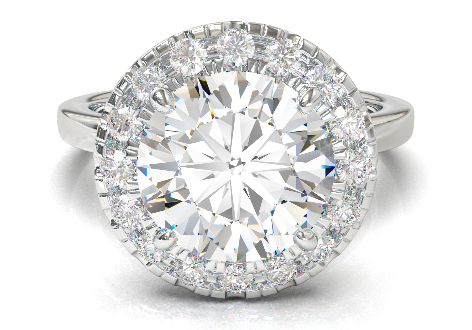 Montura Halo 0.01 Oro Blanco