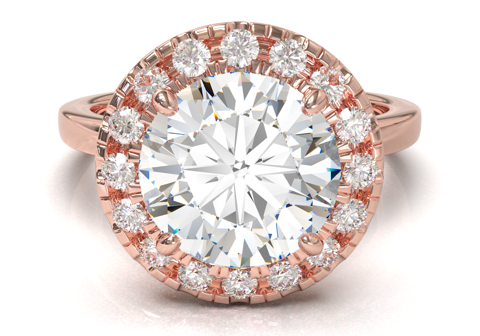 Montura Halo 0.01 Oro Rosa