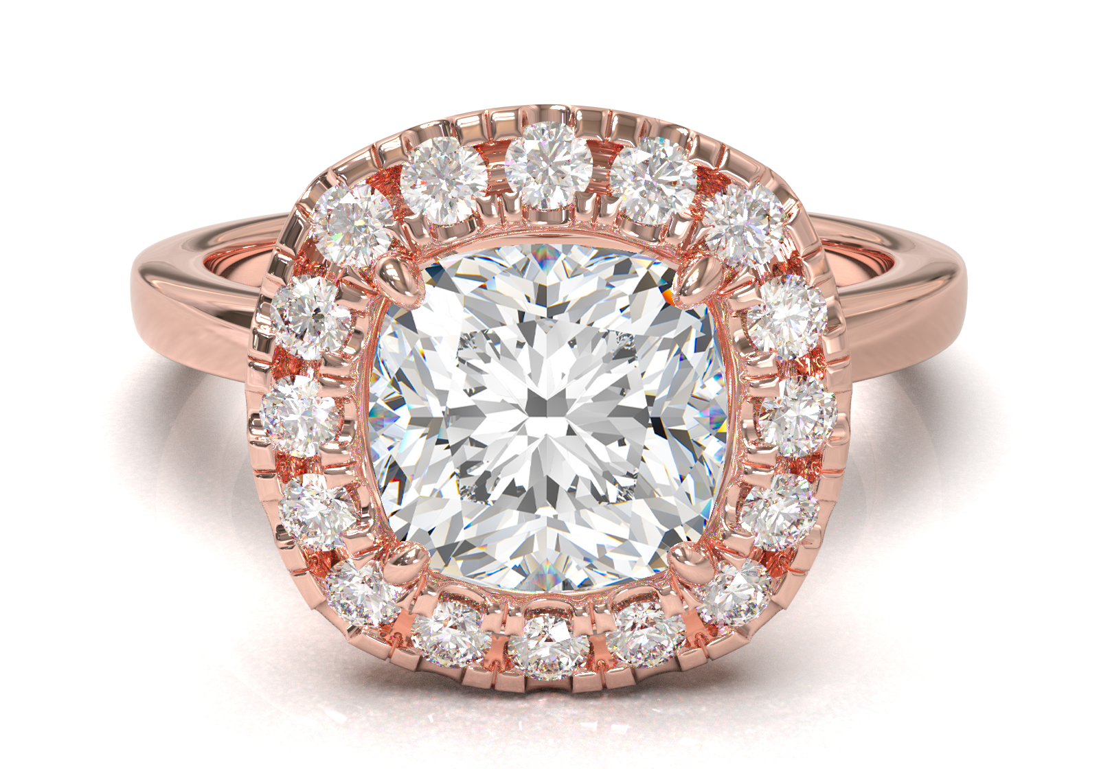 Montura Halo 0.01 Oro Rosa