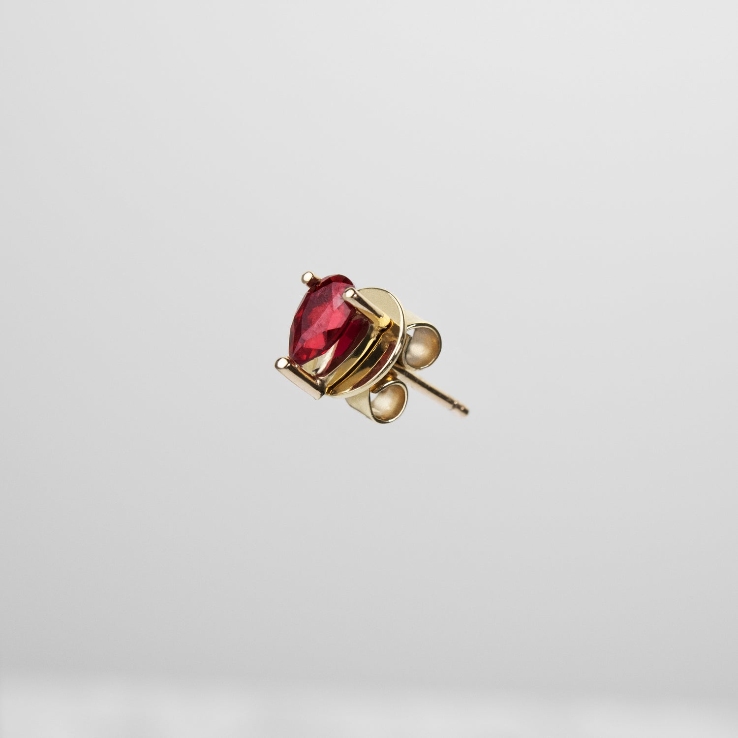 Red Pear Earrings