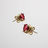 Red Pear Earrings