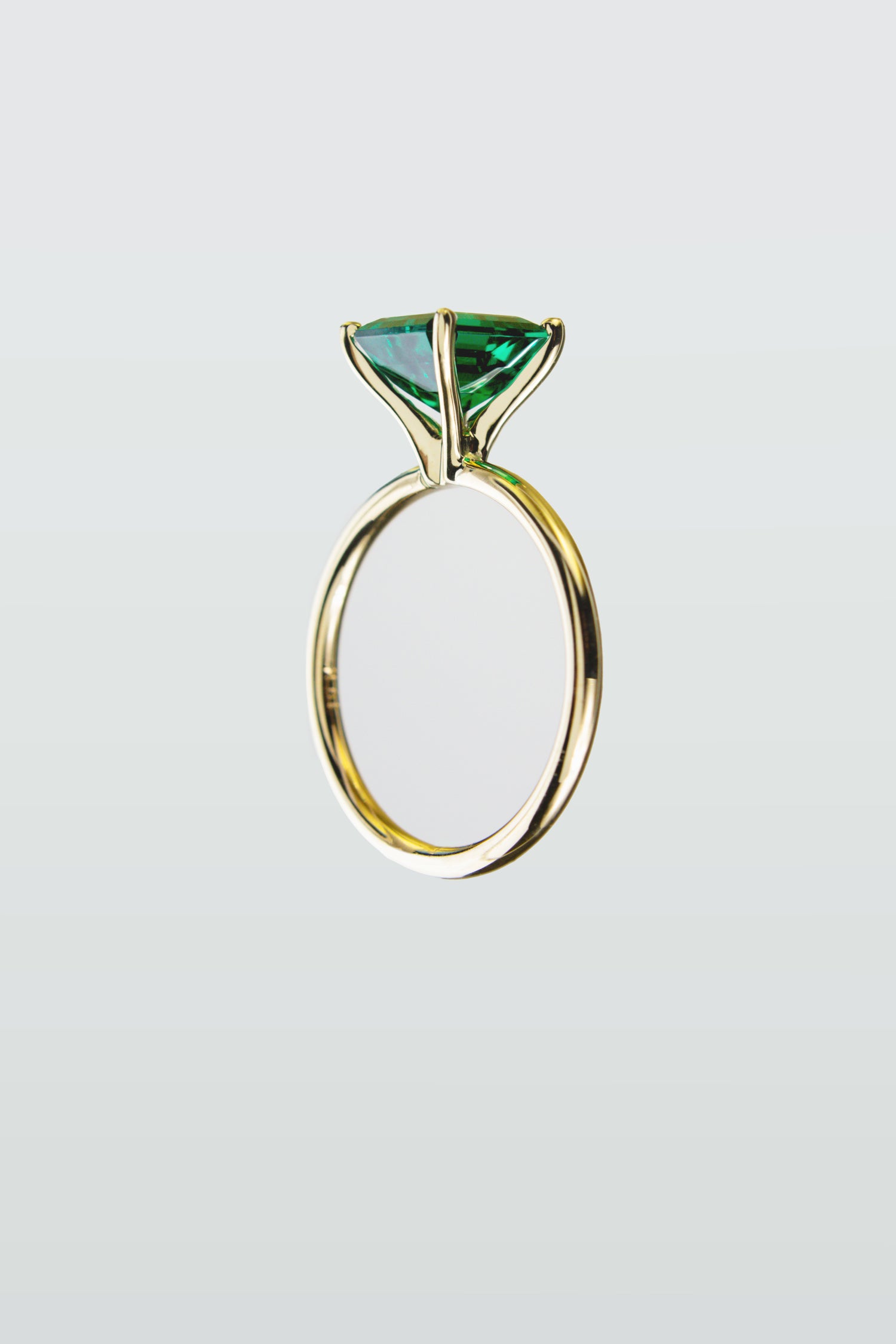 Emerald Solitaire Ring