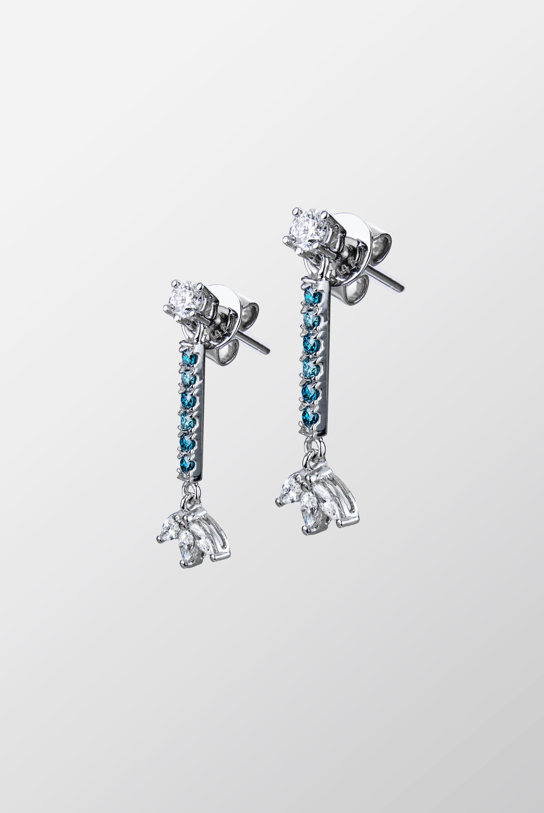 Aretes tipo colgantes Snowflake