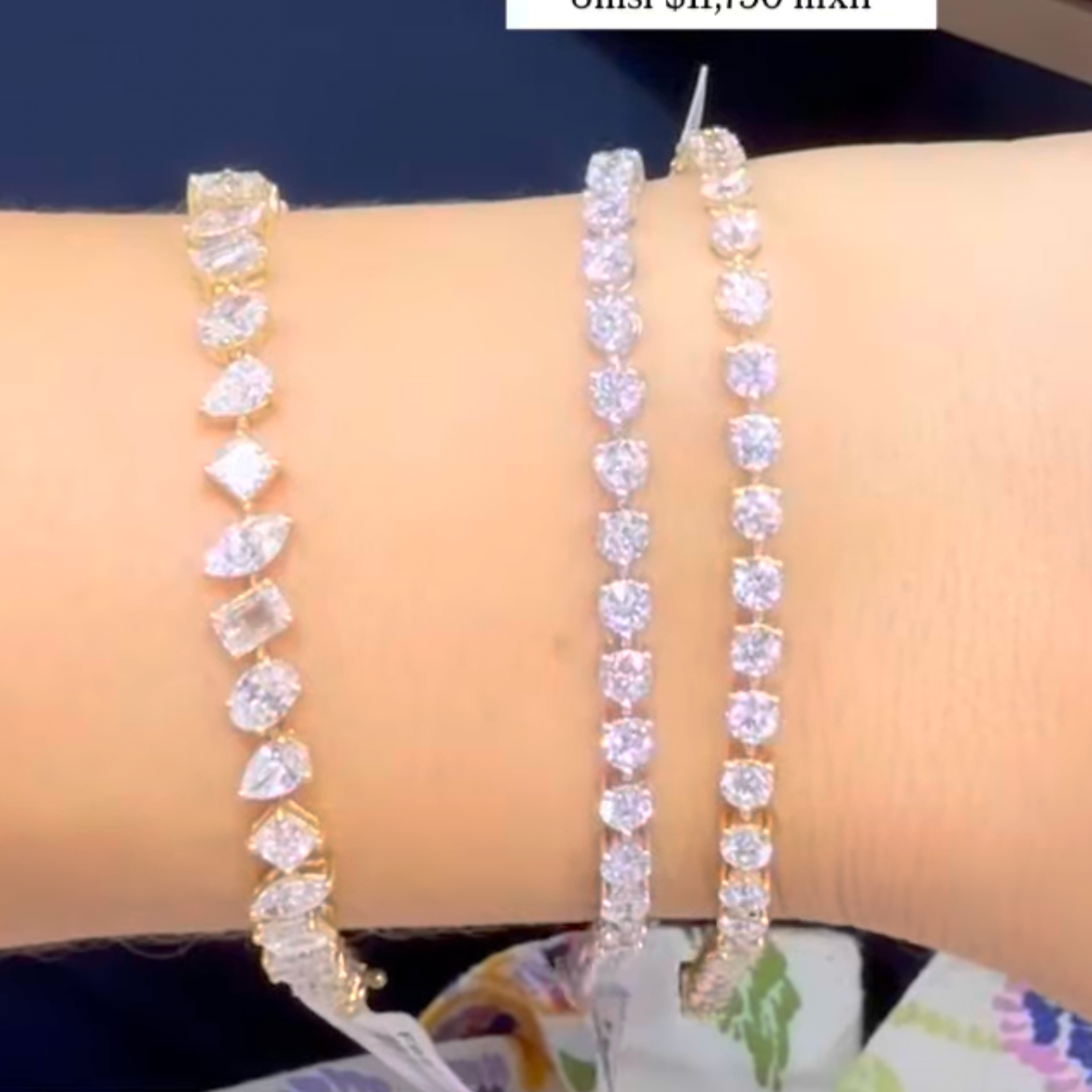 Tennis bracelet 3 prongs