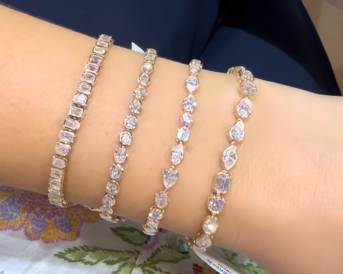 Tennis bracelet emerald