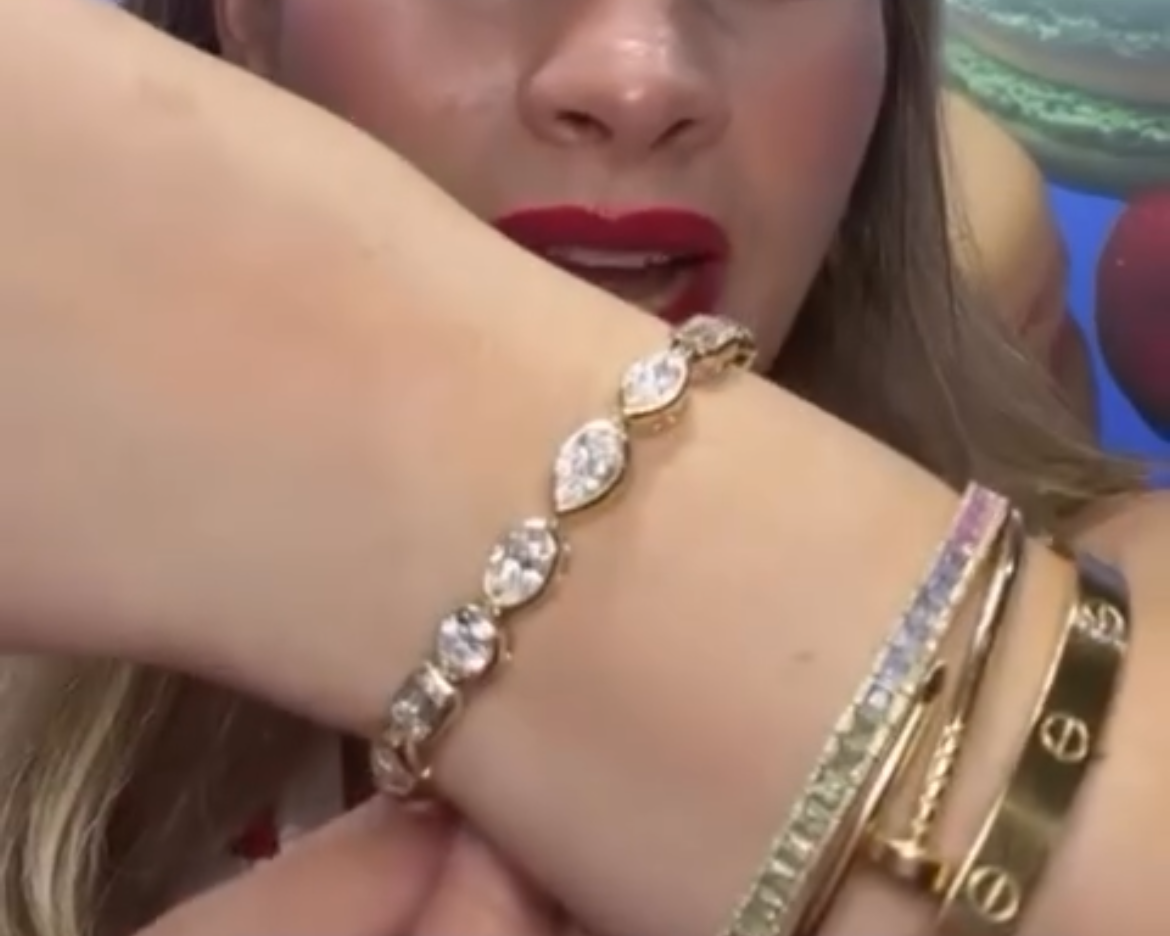 Tennis bracelet fancy shapes bisel