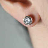 Lab Grown Diamond Studs Biselados Round 2.00 ct