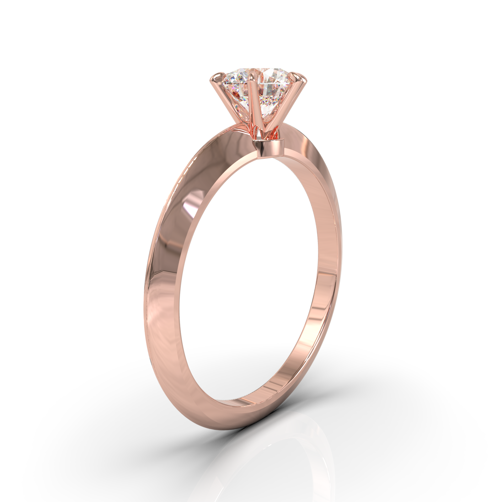 Montura Tiffany uñas aguas grosor Oro Rosa – Bornmine