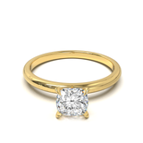 Half Round Solitaire Frame 1.8mm Yellow Gold