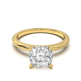 Half Round Solitaire Frame 1.8mm Yellow Gold