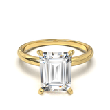 Half Round Solitaire Frame 1.8mm Yellow Gold