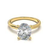 Half Round Solitaire Frame 1.8mm Yellow Gold