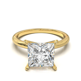 Half Round Solitaire Frame 1.8mm Yellow Gold