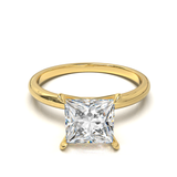 Half Round Solitaire Frame 1.8mm Yellow Gold