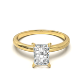 Half Round Solitaire Frame 1.8mm Yellow Gold