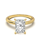 Half Round Solitaire Frame 1.8mm Yellow Gold