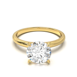 Half Round Solitaire Frame 1.8mm Yellow Gold