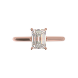 Cathedral Solitaire Frame 1.8mm thickness Rose Gold