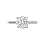 Cathedral Solitaire Frame 1.8mm thickness White Gold