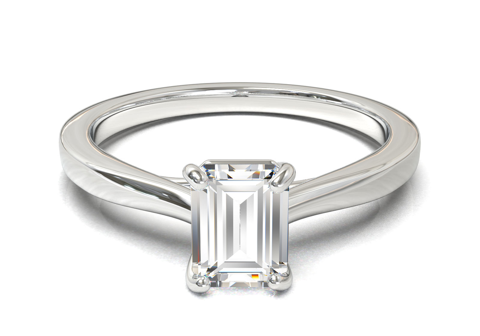 Cathedral Solitaire Frame 1.8mm thickness Yellow Gold