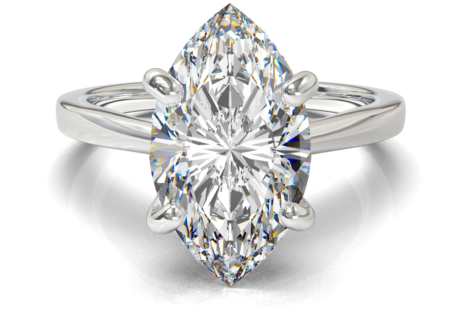 Cathedral Solitaire Frame 1.8mm thickness Yellow Gold