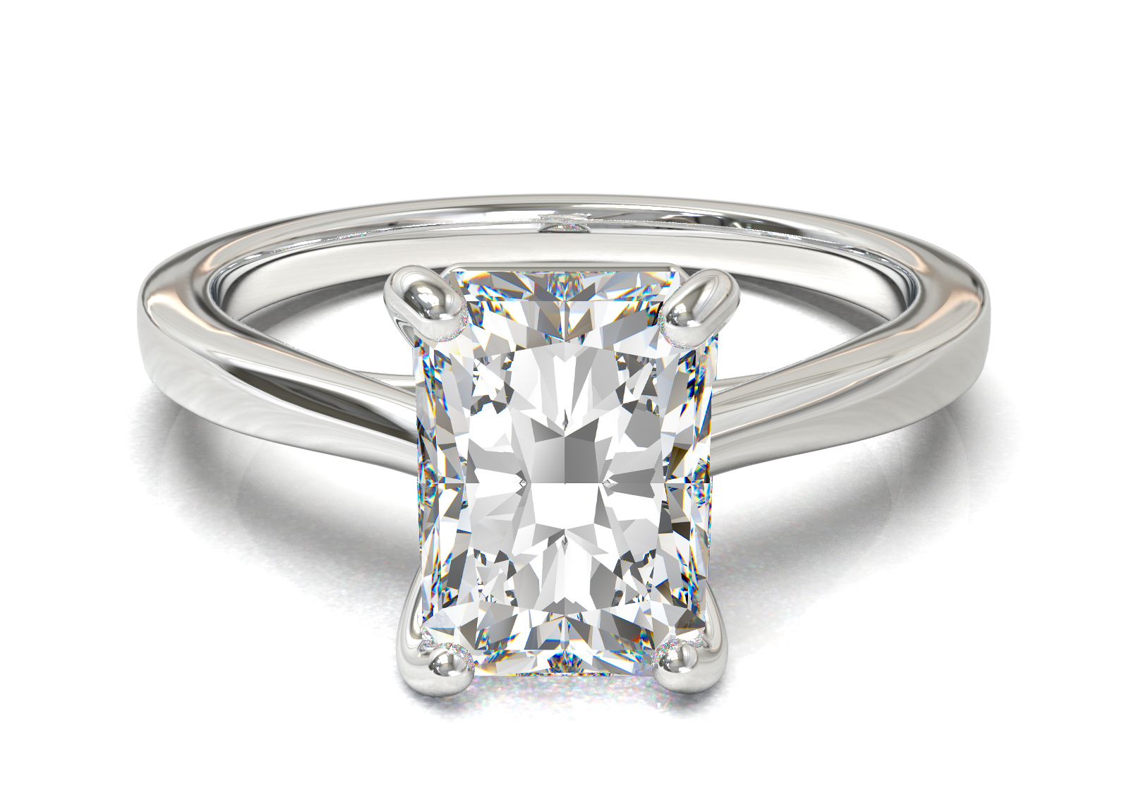 Cathedral Solitaire Frame 1.8mm thickness Yellow Gold