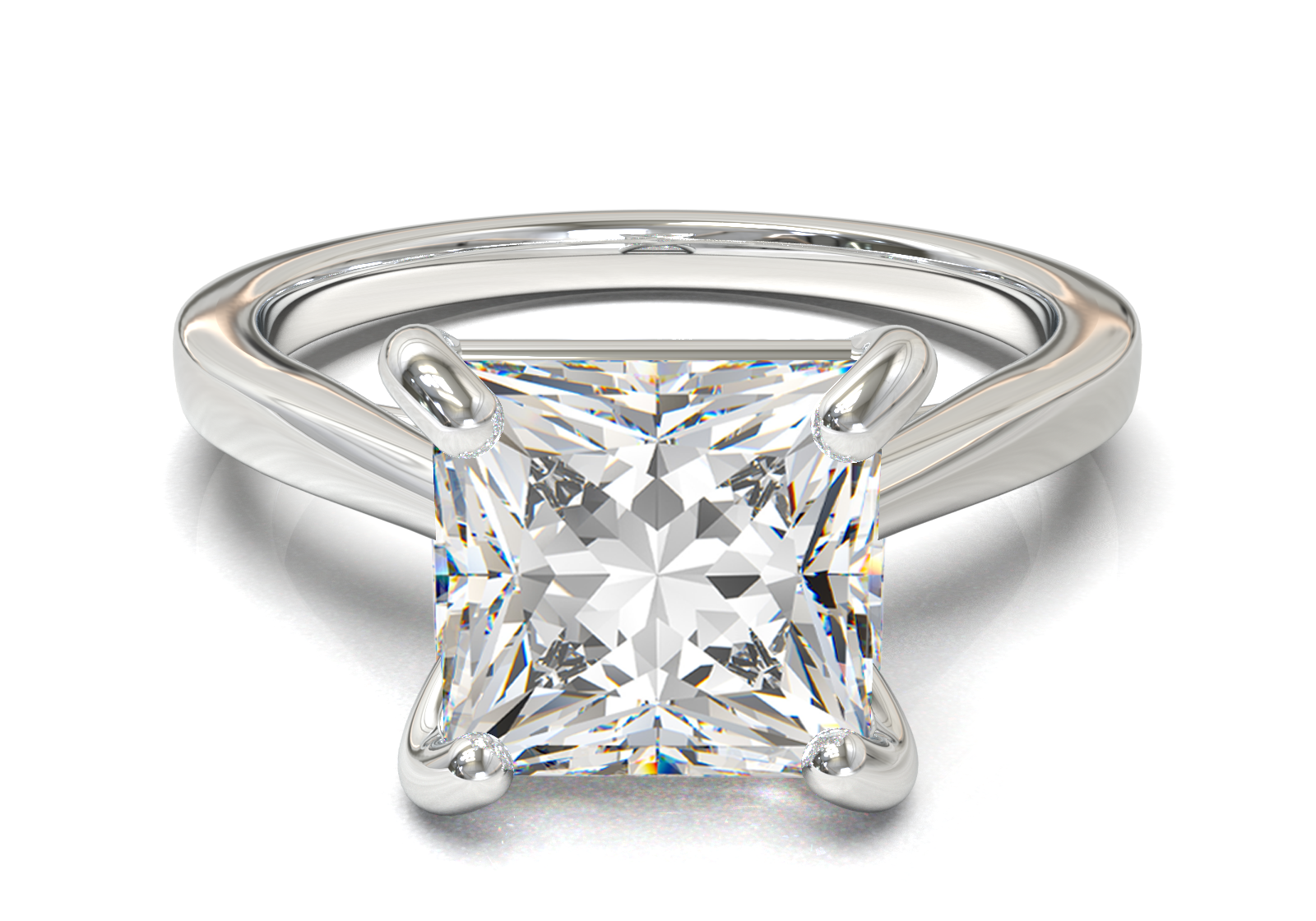 Cathedral Solitaire Frame 1.8mm thickness Yellow Gold