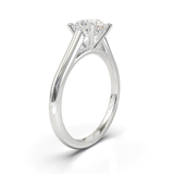 Cathedral Solitaire Frame 1.8mm thickness White Gold