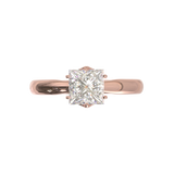Solitaire Crown Frame 6 Nails 2.5mm thickness Rose Gold