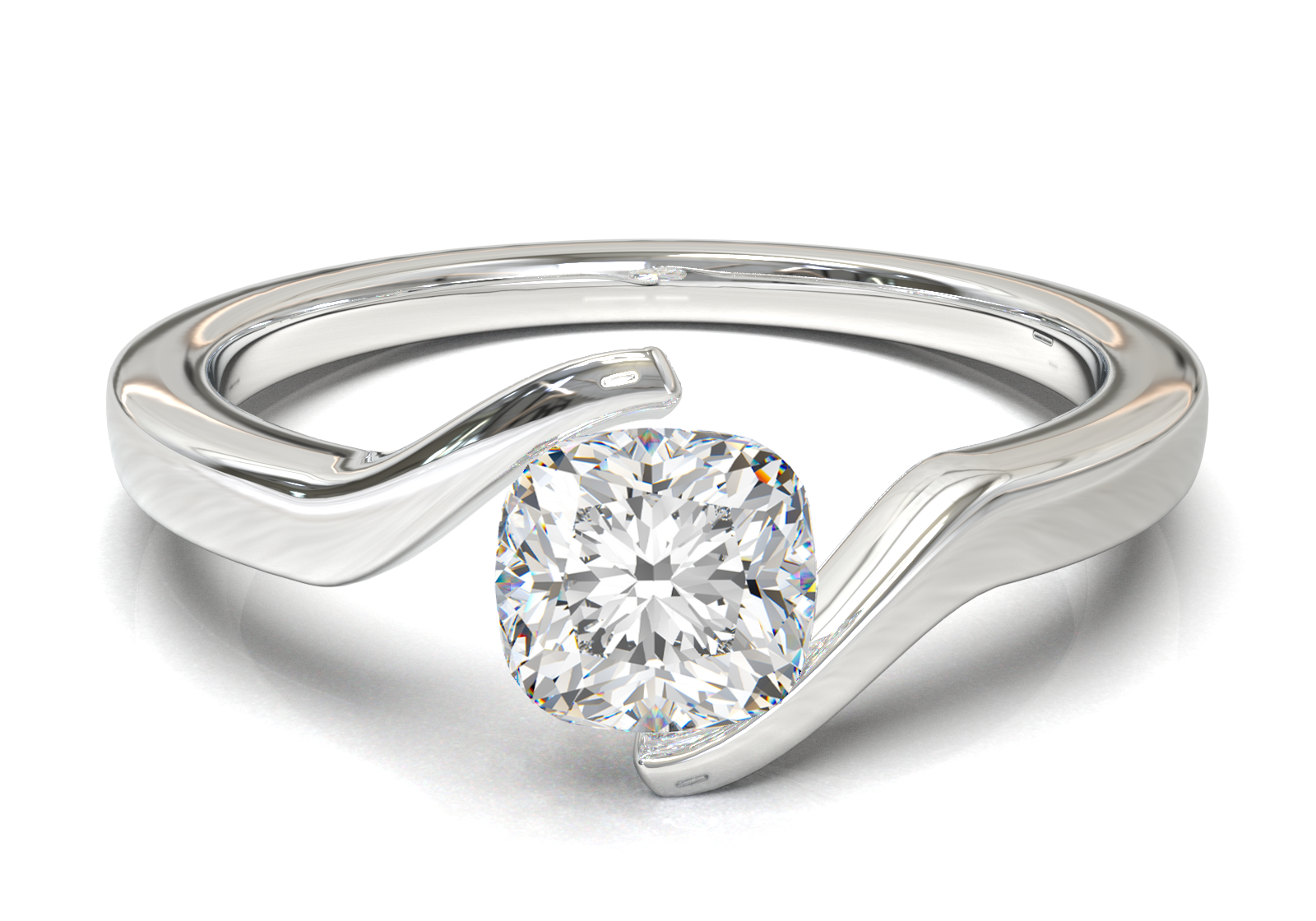 White Gold Floating Frame