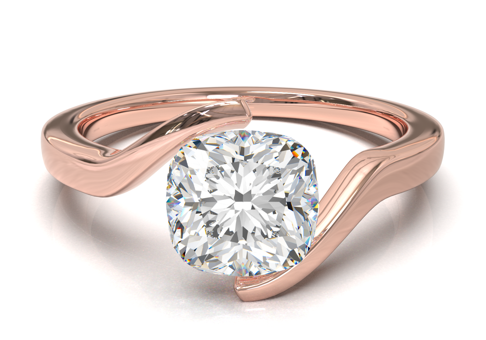 Rose Gold Floating Frame