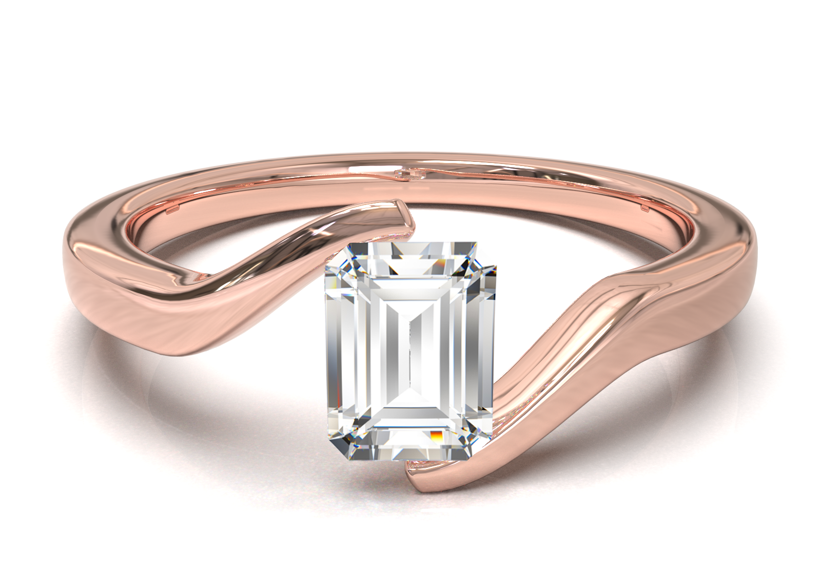 Rose Gold Floating Frame