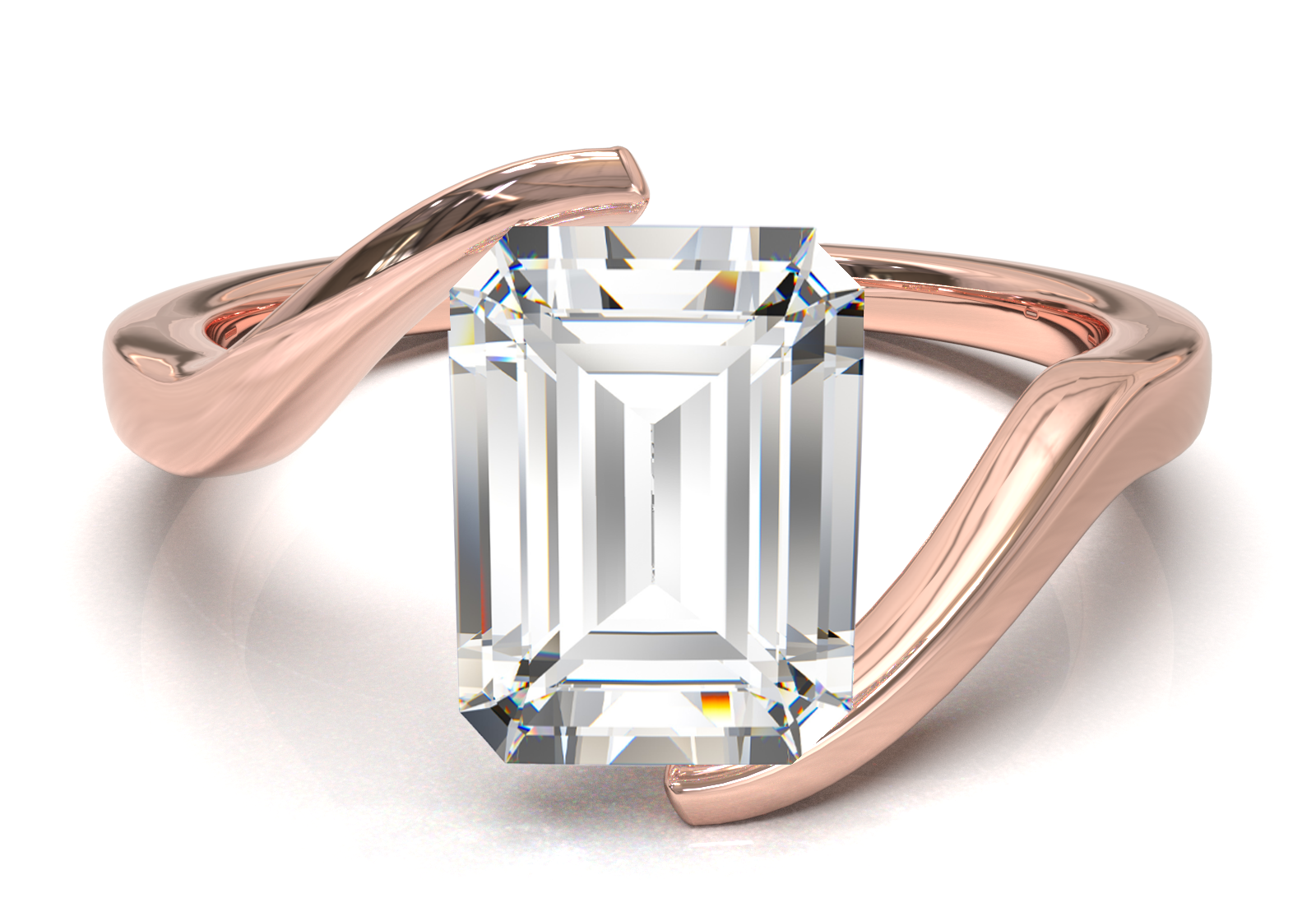 Rose Gold Floating Frame