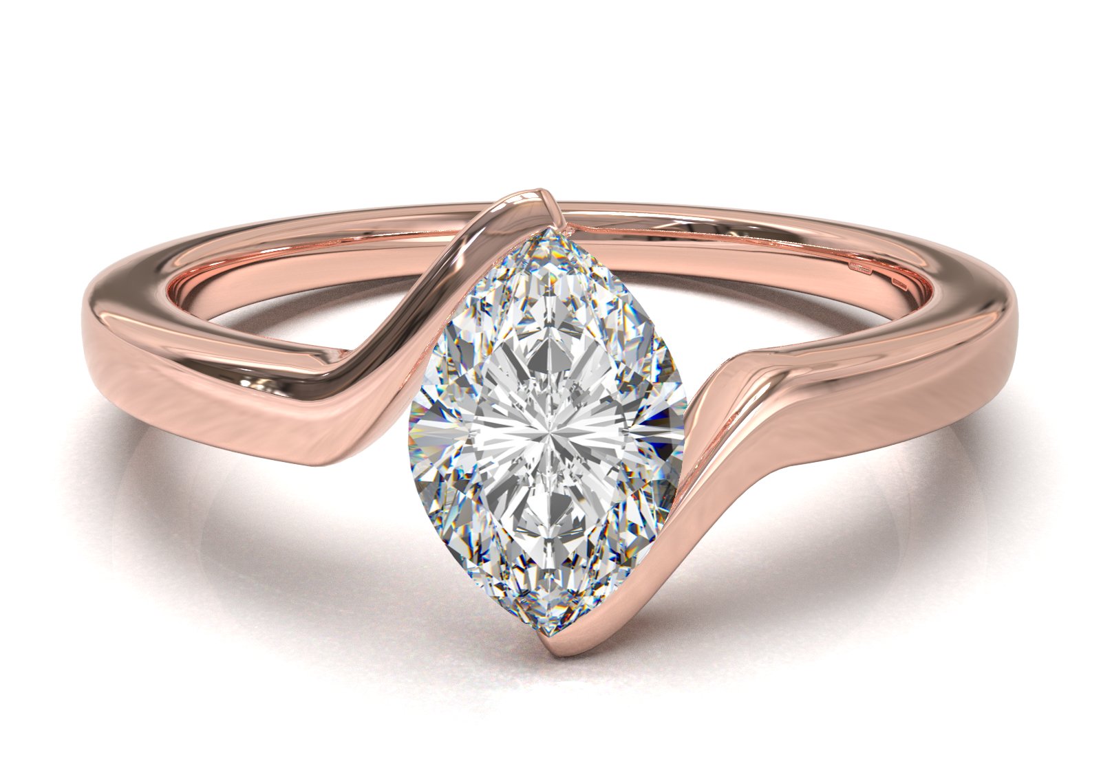 Rose Gold Floating Frame