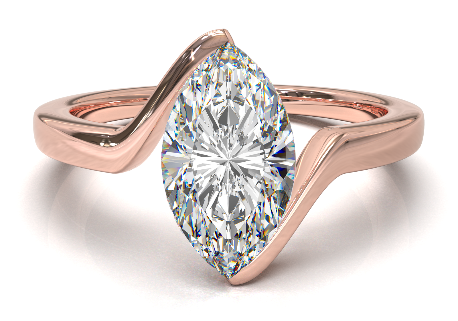 Rose Gold Floating Frame