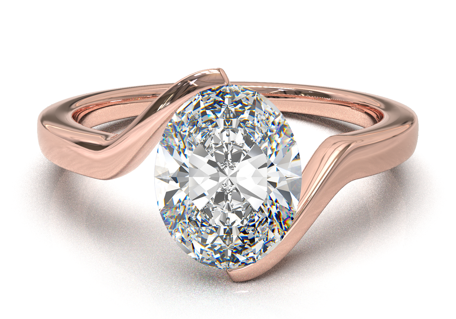 Rose Gold Floating Frame